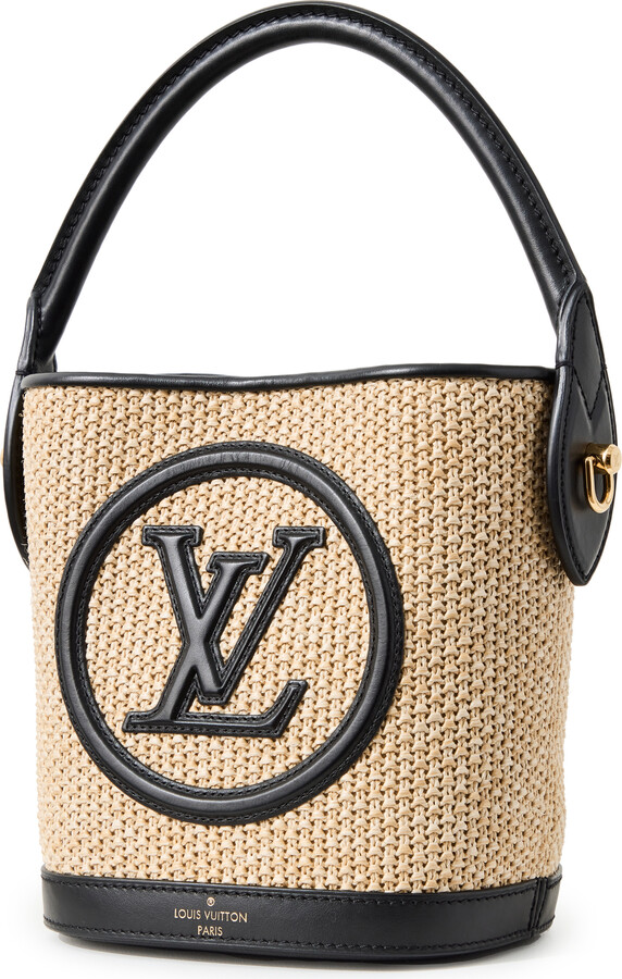 Shopbop Archive Louis Vuitton Raffia Petit Bucket Bag - ShopStyle