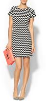 Thumbnail for your product : Collective Concepts Chevron Knit Short Sleeve Dress