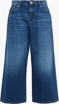 Thumbnail for your product : Maje Cropped High-rise Wide-leg Jeans