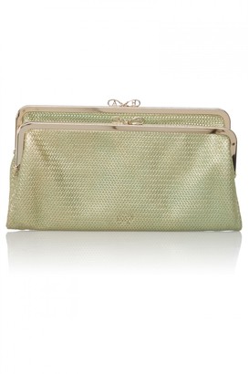 Anya Hindmarch Leather Luce Double Clasp Clutch