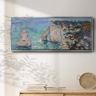 Wexford Home The Rock Needle and the Porte d'Aval 1886 q - Framed Canvas