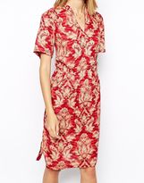 Thumbnail for your product : Ganni Tapestry Print Tea Dress
