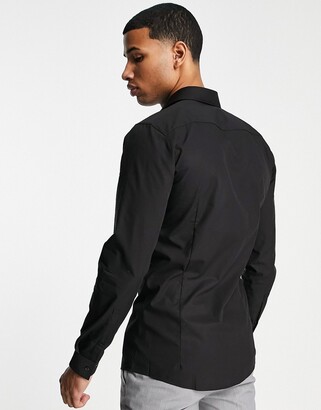 BOSS by Hugo Boss HUGO Erriko extra slim fit shirt in black - ShopStyle