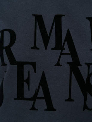 Armani Jeans three-quarters sleeve logo sweatshirt