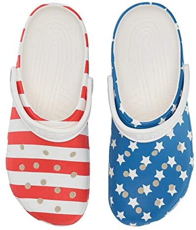 kids flag crocs