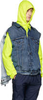Thumbnail for your product : Vetements Blue Levis Edition Denim Trash Metal Double Vest
