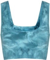 Thumbnail for your product : FREE PEOPLE MOVEMENT Good Karma Tie-dyed Stretch-jersey Bra Top