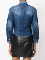 Thumbnail for your product : DSQUARED2 patch denim shirt