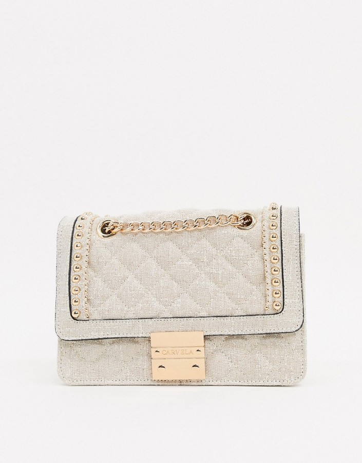 carvela quilted shoulder bag