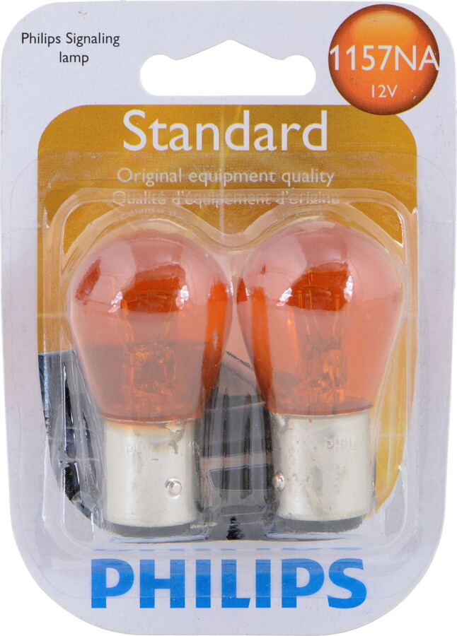 Philips Standard Miniature 1157Na, Amber, Twist Type, Always Change In Pairs!