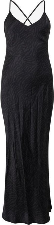 Roberto Cavalli Tiger Skin Pattern Satin Dress