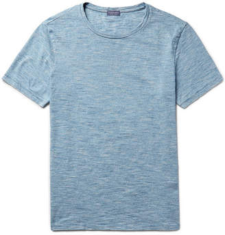 Club Monaco Space-Dyed Knitted Cotton T-Shirt