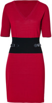 Thumbnail for your product : Moschino Cheap & Chic Moschino Cheap and Chic Wool Knit Dress with Buckled Side Detail
