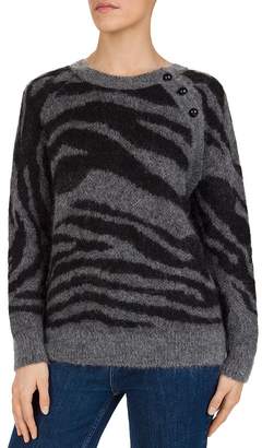 Gerard Darel Solange Tiger-Jacquard Sweater