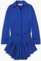 Thumbnail for your product : ATTICO Candice pleated satin mini shirt dress