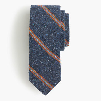 J.Crew English silk tweed tie in orange stripe