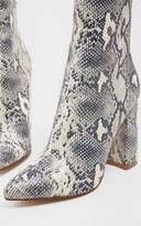 Thumbnail for your product : PrettyLittleThing Beige Faux Snake Ankle Boot