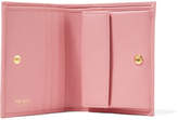 Thumbnail for your product : Prada Textured-leather Wallet - Baby pink