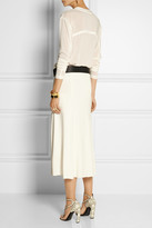 Thumbnail for your product : Donna Karan Georgette-trimmed stretch-jersey midi dress