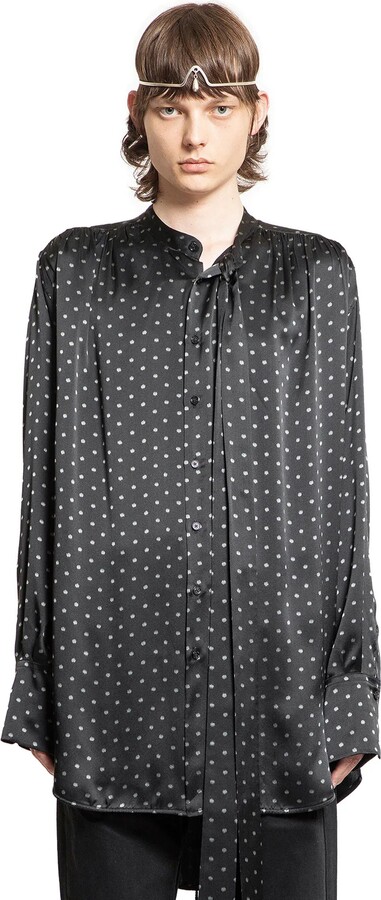 Ann Demeulemeester Solan Lavallière Neck-Tie Shirt