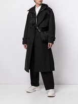 Thumbnail for your product : SONGZIO Hooded Detachable Fold Trench Coat