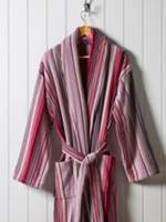 Thumbnail for your product : Christy Supreme capsulestripe robe xl robe berry