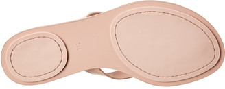 Tory Burch Manon Croc-Embossed Leather Thong Sandal