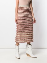 Thumbnail for your product : Burberry Pre-Owned 2000's Fringed Skirt