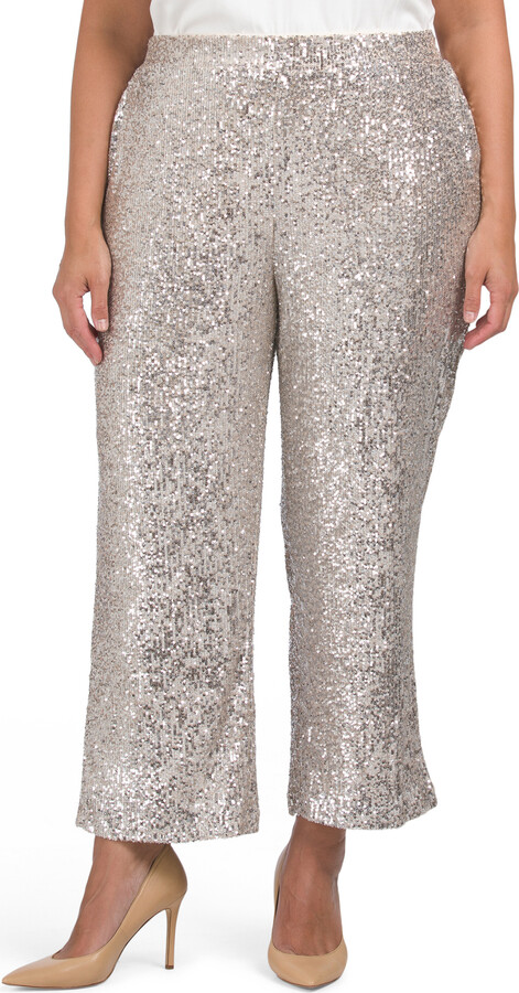 Buy Grey Self Design Jacquard Trousers Online | Libas