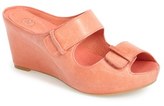 Thumbnail for your product : Johnston & Murphy 'Tricia' Leather Double Strap Slide Sandal (Women)