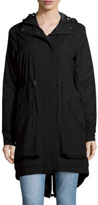 Hunter Long-Sleeve Hooded Parka Waterproof Jacket