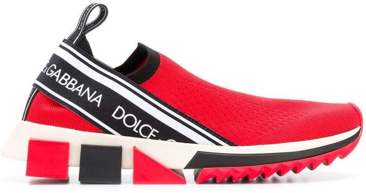 sorrento sneakers with rhinestones red