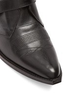 Thumbnail for your product : Toga Buckle Leather Ankle Boots - Black