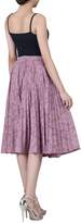 Thumbnail for your product : Jolie Moi Lace Bonded Pleated Midi Skirt