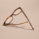 Thumbnail for your product : Burberry Check Detail Rectangular Cat-eye Optical Frames