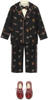 Thumbnail for your product : Gucci Children's symbols jacquard trousers
