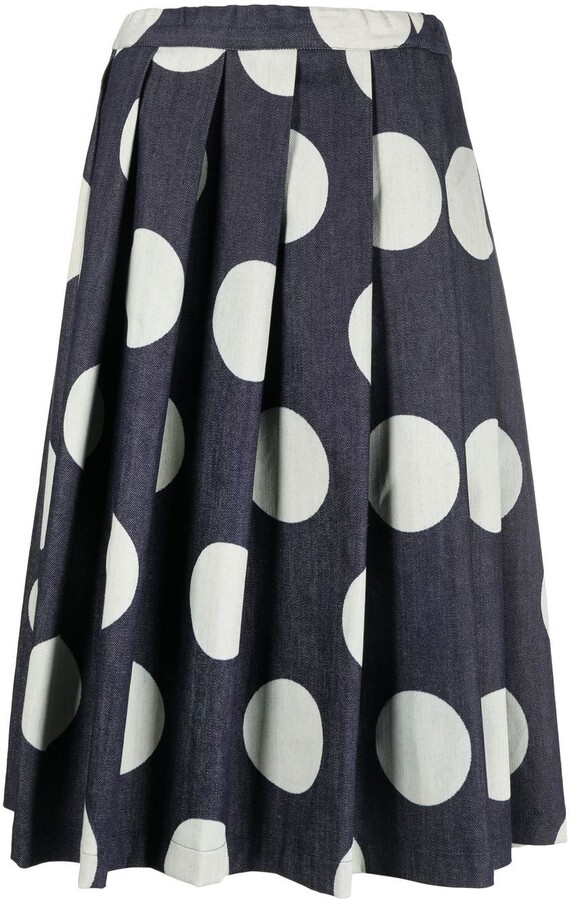 Blue Polka Dot Skirt | Shop The Largest Collection | ShopStyle