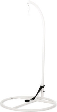 Dakota Fields Hanging Chair Bottom, White - Iron Stand, Belt, 45.01 In. D, W, 79.96 H, 43.36 Lb Bottom In , With Depth, Width, Height