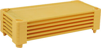 ECR4Kids Stackable Kiddie Cot, Standard Size, Classroom Furniture, 6-Pack