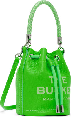Marc Jacobs Green 'The Leather Mini Bucket' Bag