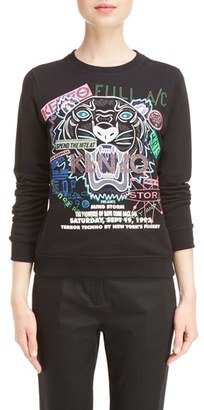 Kenzo Women's Embroidered Tiger Flyer Cotton Sweatshirt