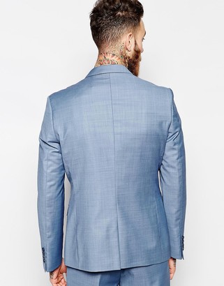 ASOS Slim Suit Jacket In Blue