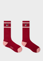 Thumbnail for your product : Paul Smith Men's Red 'Monkey' Ribbed Socks