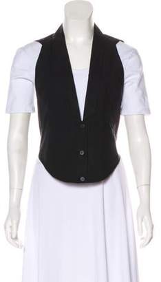 Helmut Lang Casual Button-Up Vest w/ Tags Black Casual Button-Up Vest w/ Tags