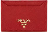 Prada - Porte-cartes à logo rouge