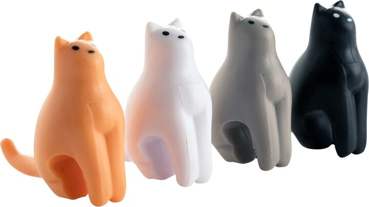 Container Store KIKKERLAND Cat Tea Bag Holders Set of 4