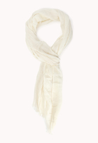 Thumbnail for your product : Forever 21 Ornate Lace-Trimmed Scarf