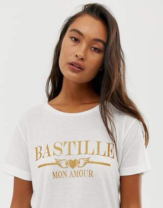 Blend She Bastille print t-shirt
