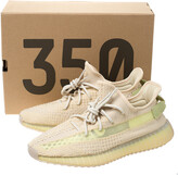 Thumbnail for your product : Yeezy Flax Cotton Knit Boost 350 V2 Sneakers Size 44