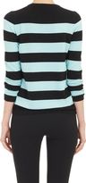 Thumbnail for your product : Barneys New York Women's Cashmere Block-Striped Sweater-Black